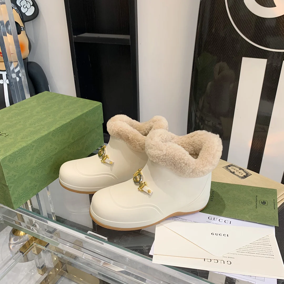 Gucci - Теплые шерстяные зимние сапоги