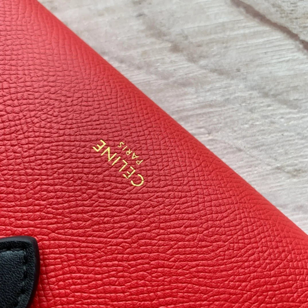 Кошелек Celine Strap из зернистой телячьей кожи - 4 шт.