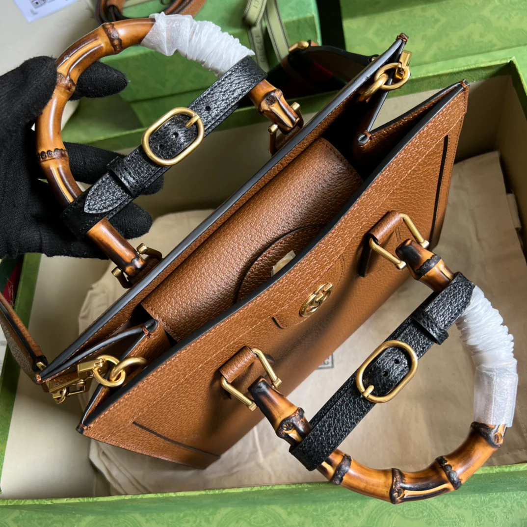 Сумка-тоут Gucci с бамбуковой ручкой - 27x24x11 см - 3 шт.