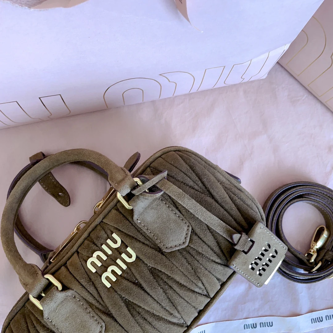 Сумка для боулинга Miu Miu-5bb142 из замши