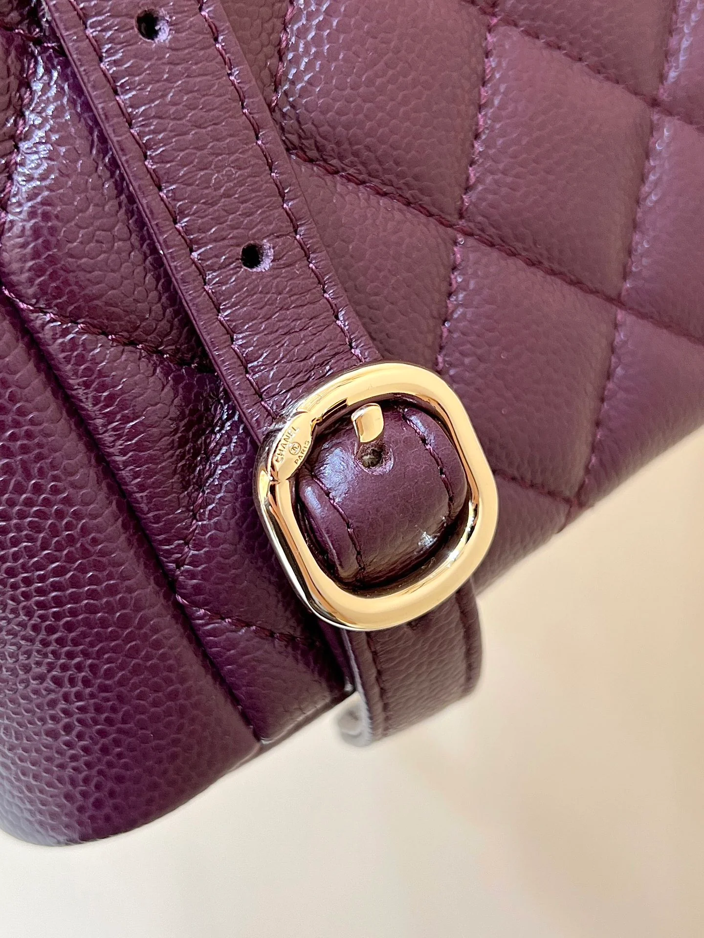 Рюкзак Chanel 24a-duma Frog, маленький, бордовый