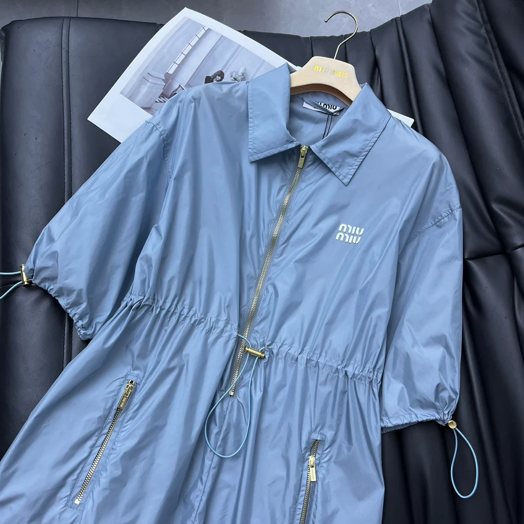 Miu Miu - 2404-24 Новинка: Платье с завязками на талии