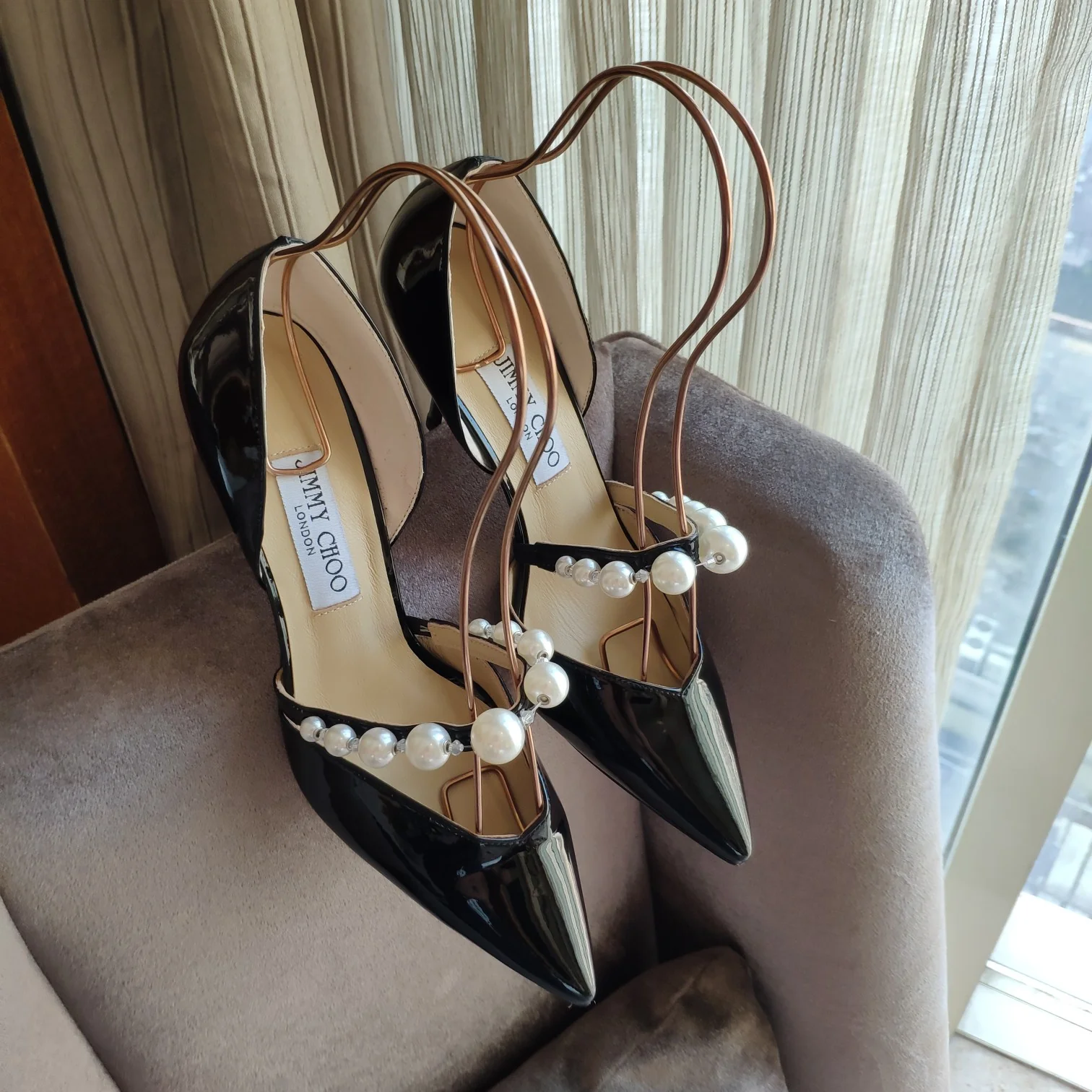 Туфли на шпильке Jimmy Pearl - черные