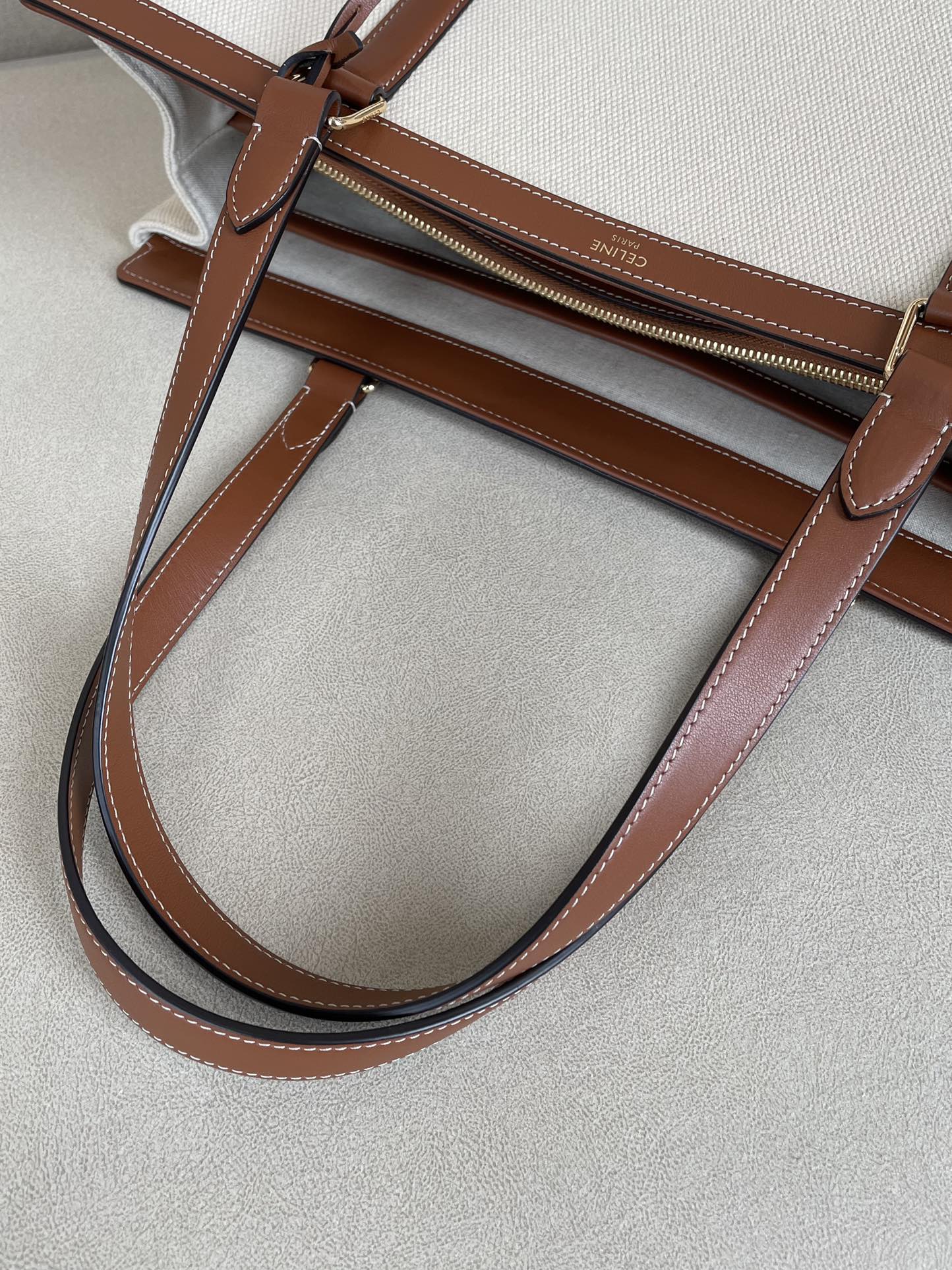 Celine-cabas-16 - Желто-коричневый