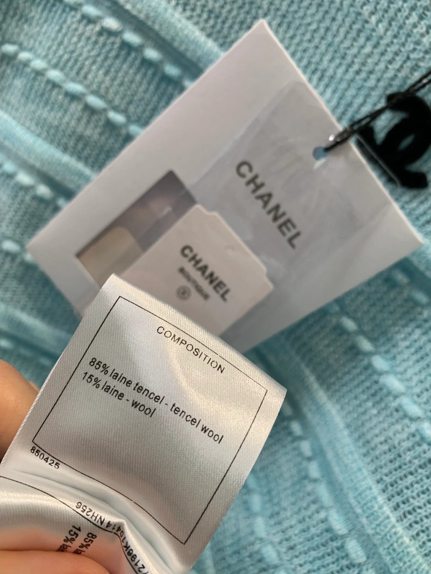 Chanel 2404 - Роскошный вязаный топ - Синий