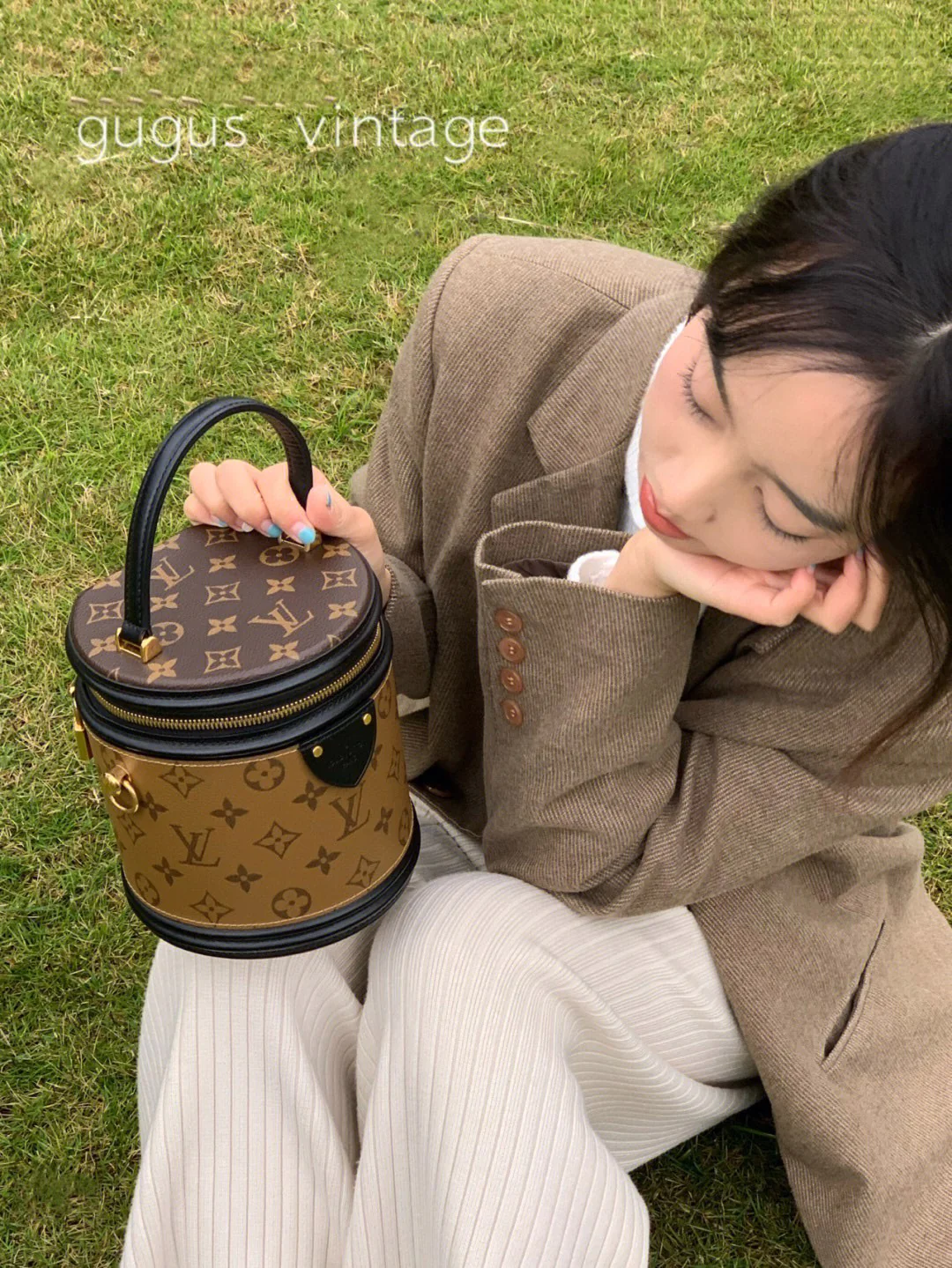 m43986-LV-Cannes Money Bucket-Handbag/Crossbody Bag