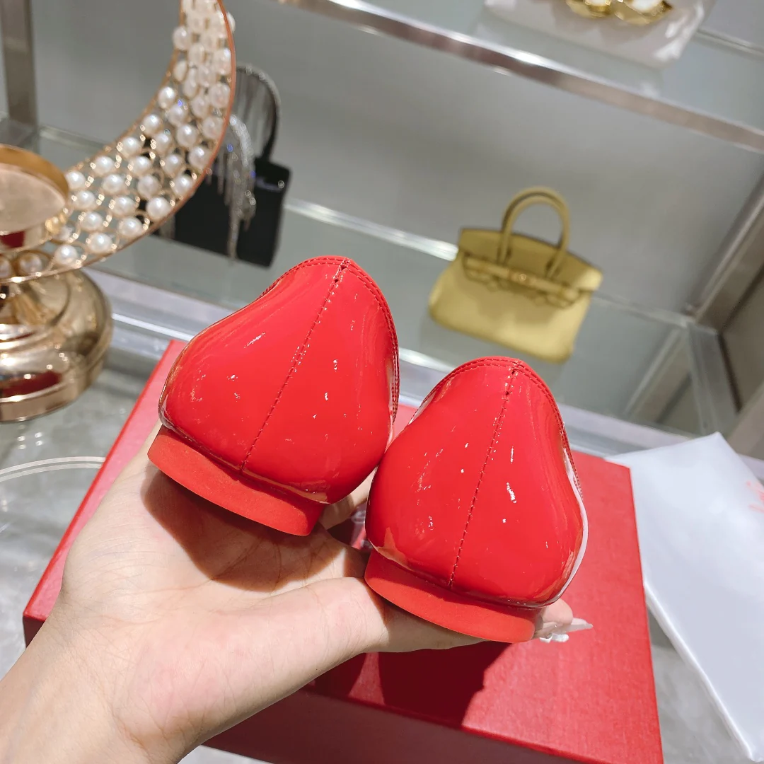 Обувь RV - Новинка осени 2022 - Балетки - Красные