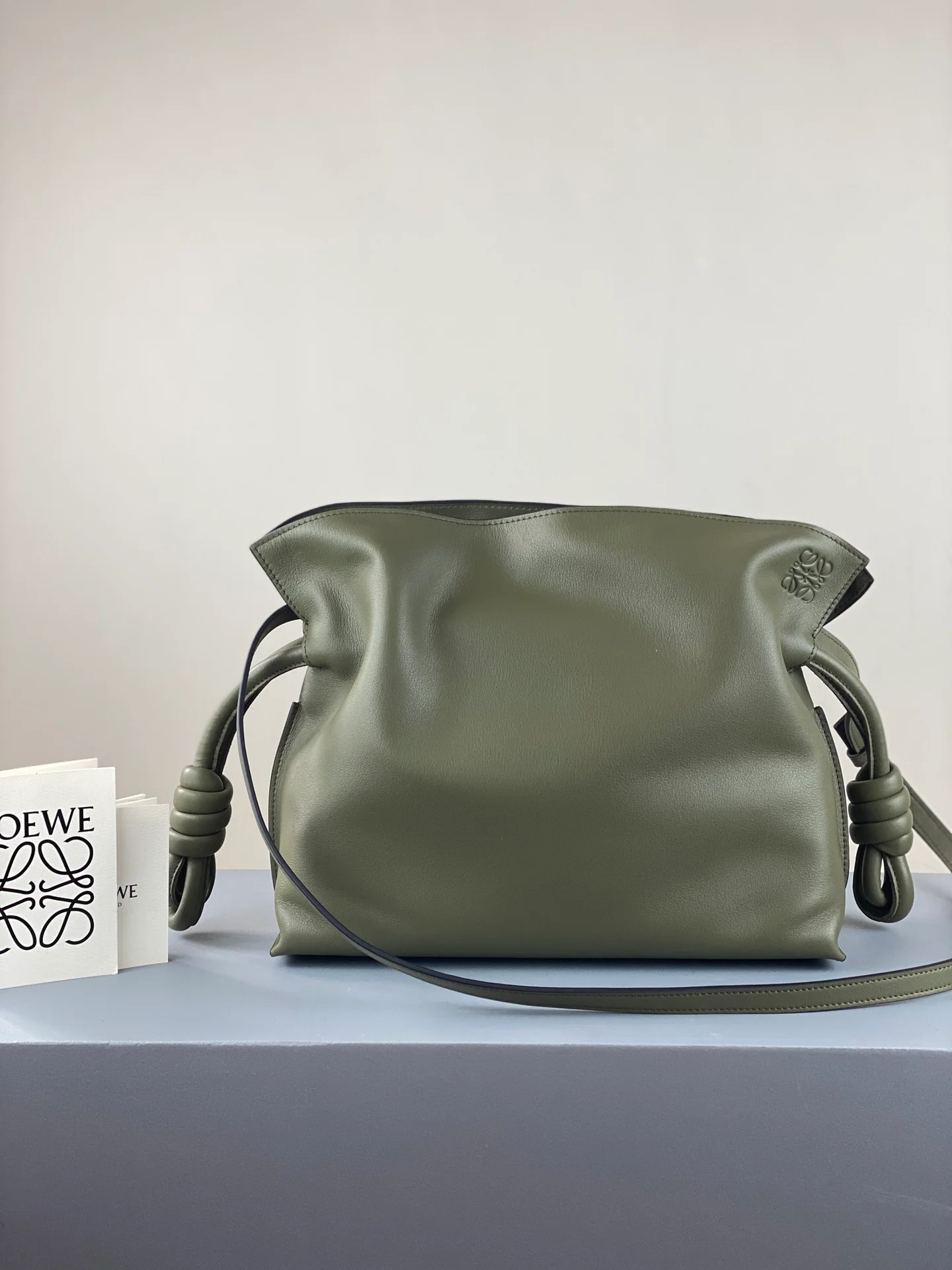 Loewe 2020 Upgraded Flamenco Leather Grass Green