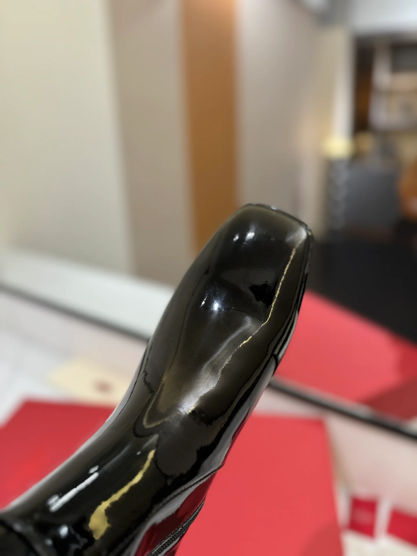 Кожаные сапоги Valentino 2024 - черные