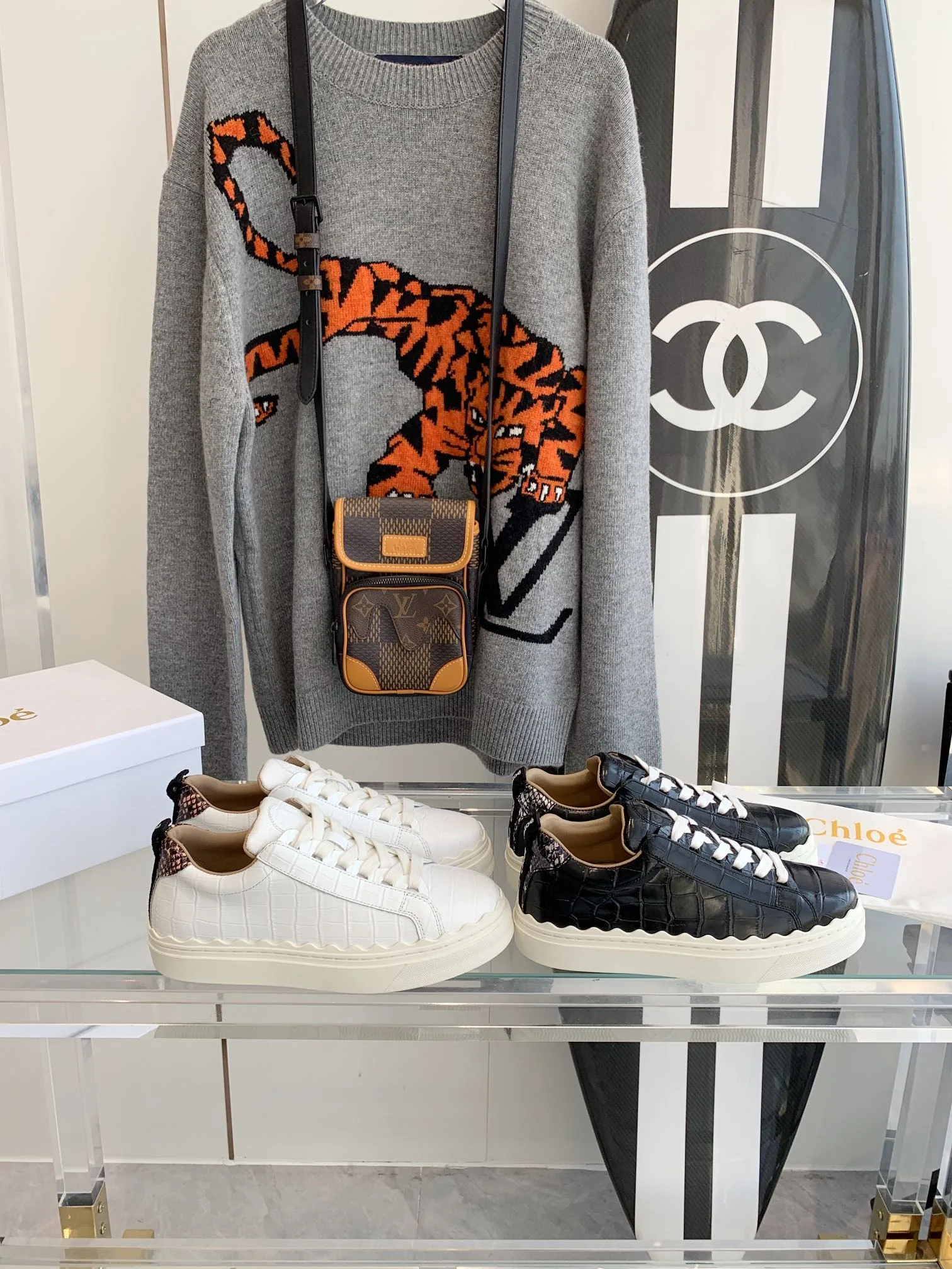 Chloe - Белые кроссовки - Кроссовки на платформе - Повседневная обувь - 1