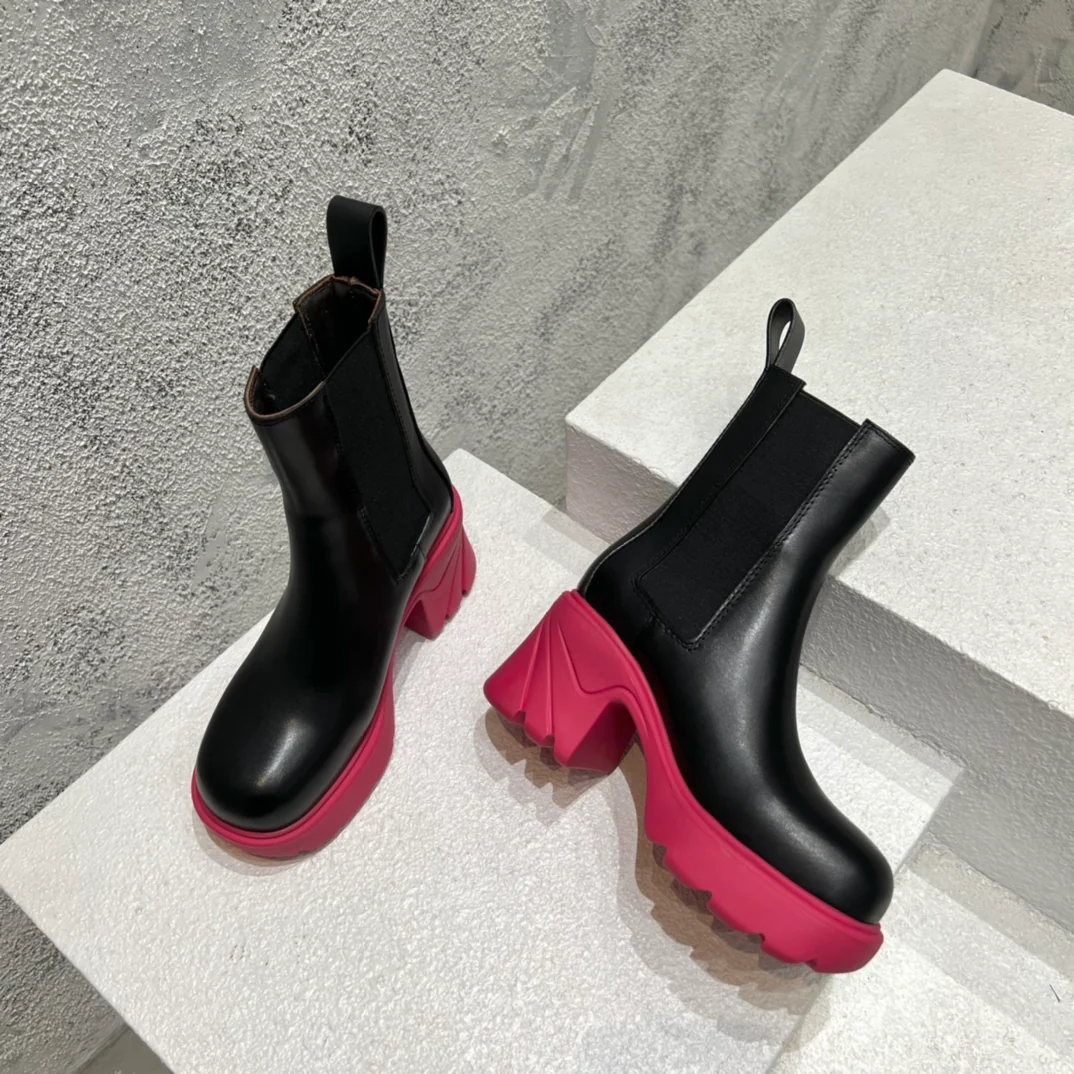 BV-22ss - Ботильоны на платформе до середины икры - Foundation