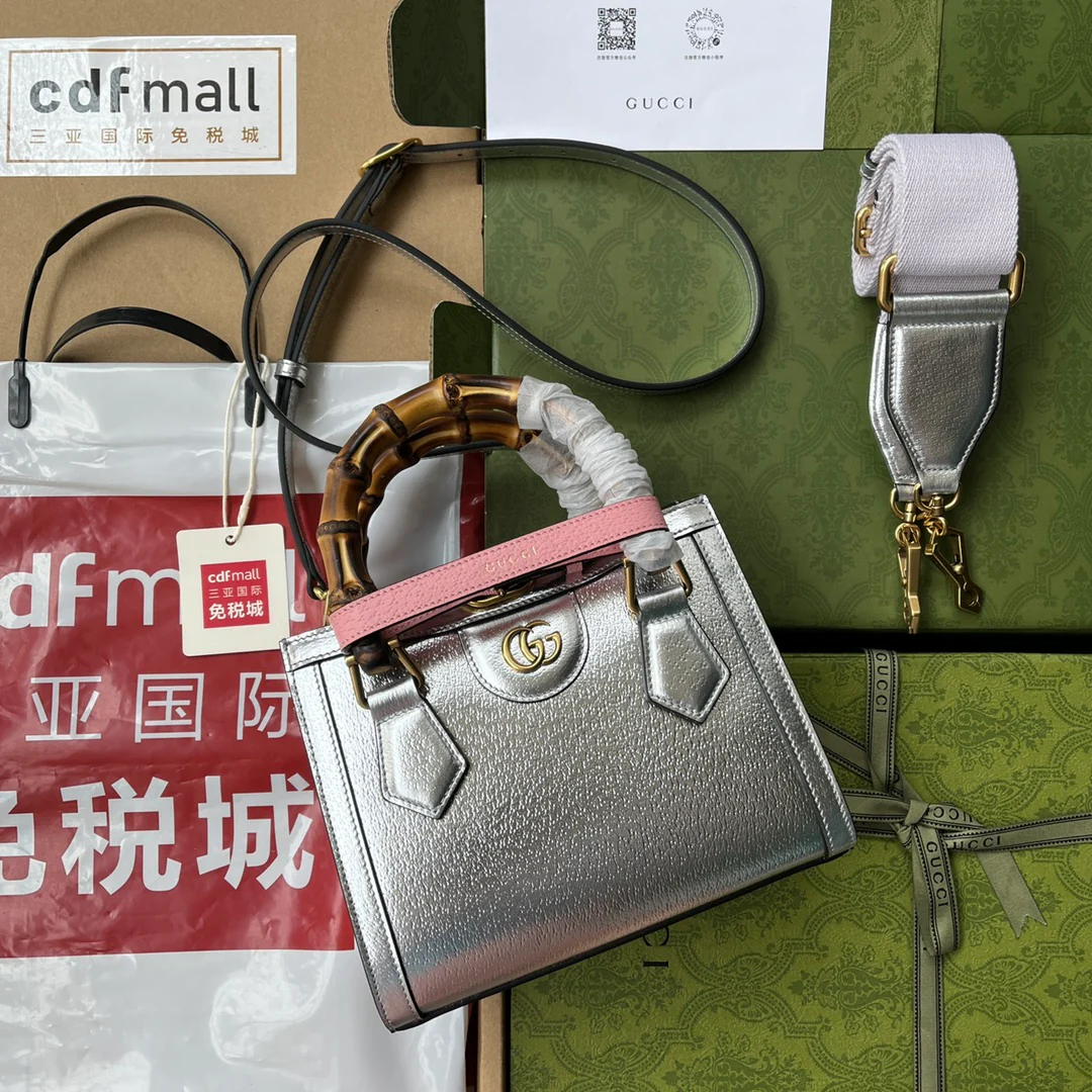 Сумка-тоут Gucci с бамбуковой ручкой - мини-размер - 20x16x10 см