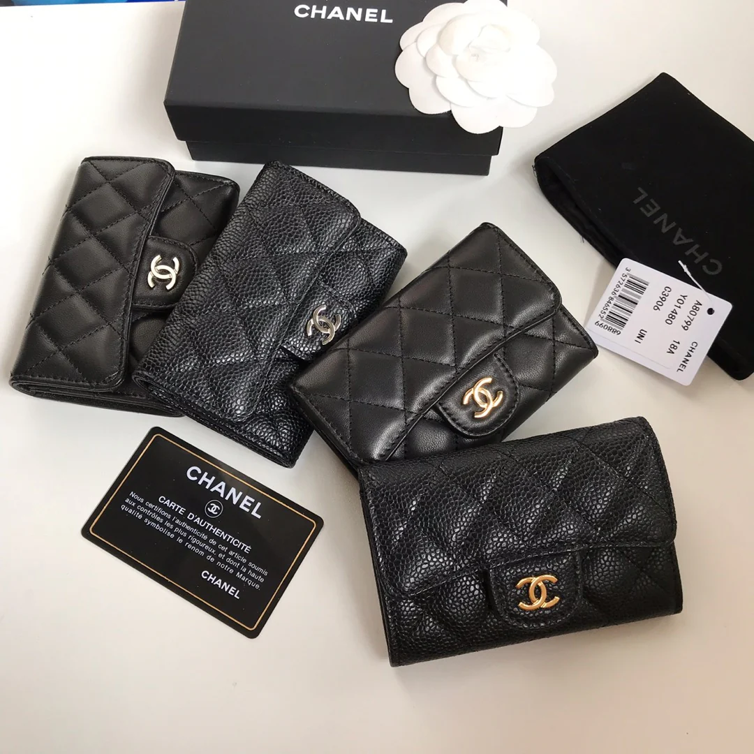 Однослойный держатель для карт Chanel Classic CF - 4