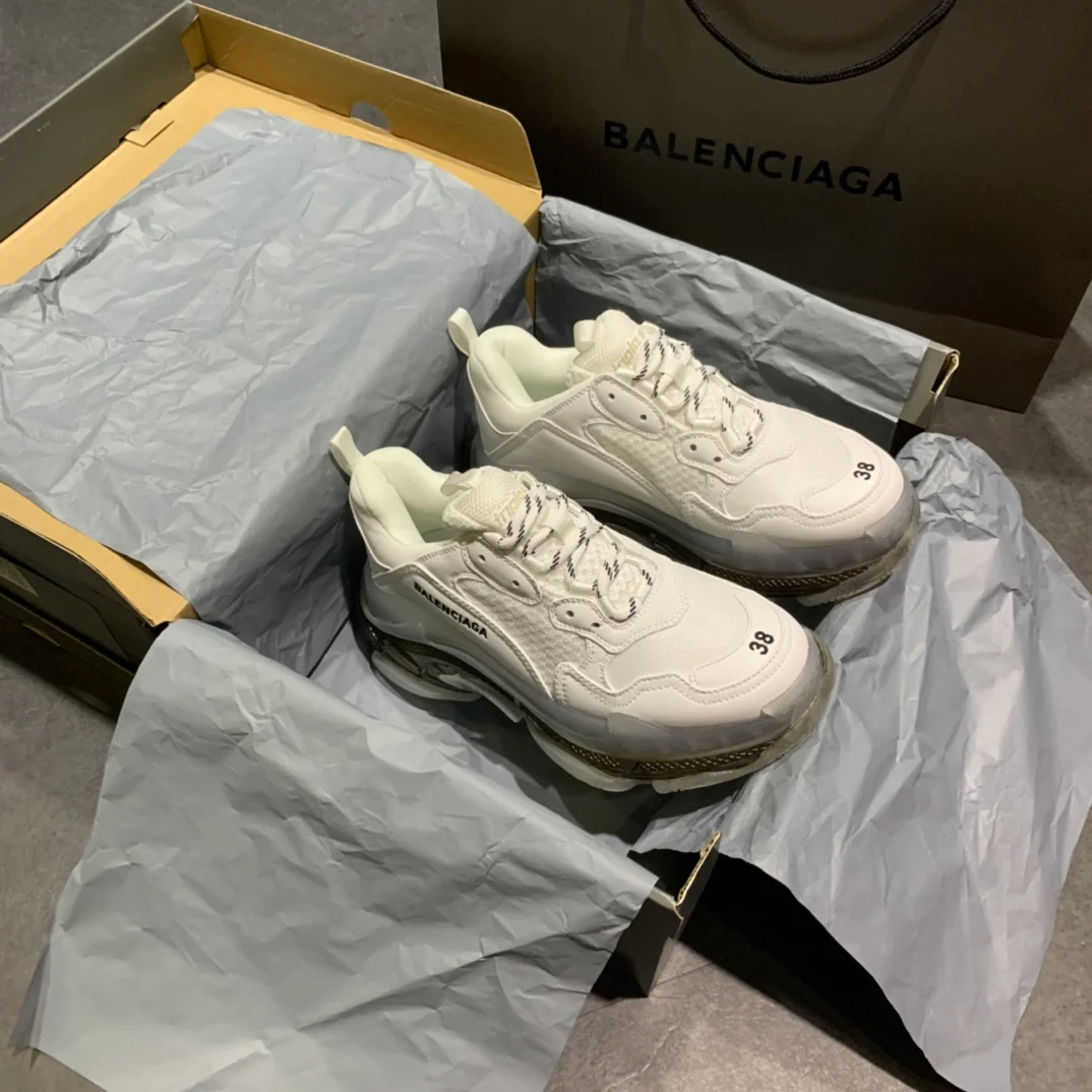 Li Shi - Dad Shoes - Air Cushion Sole - White