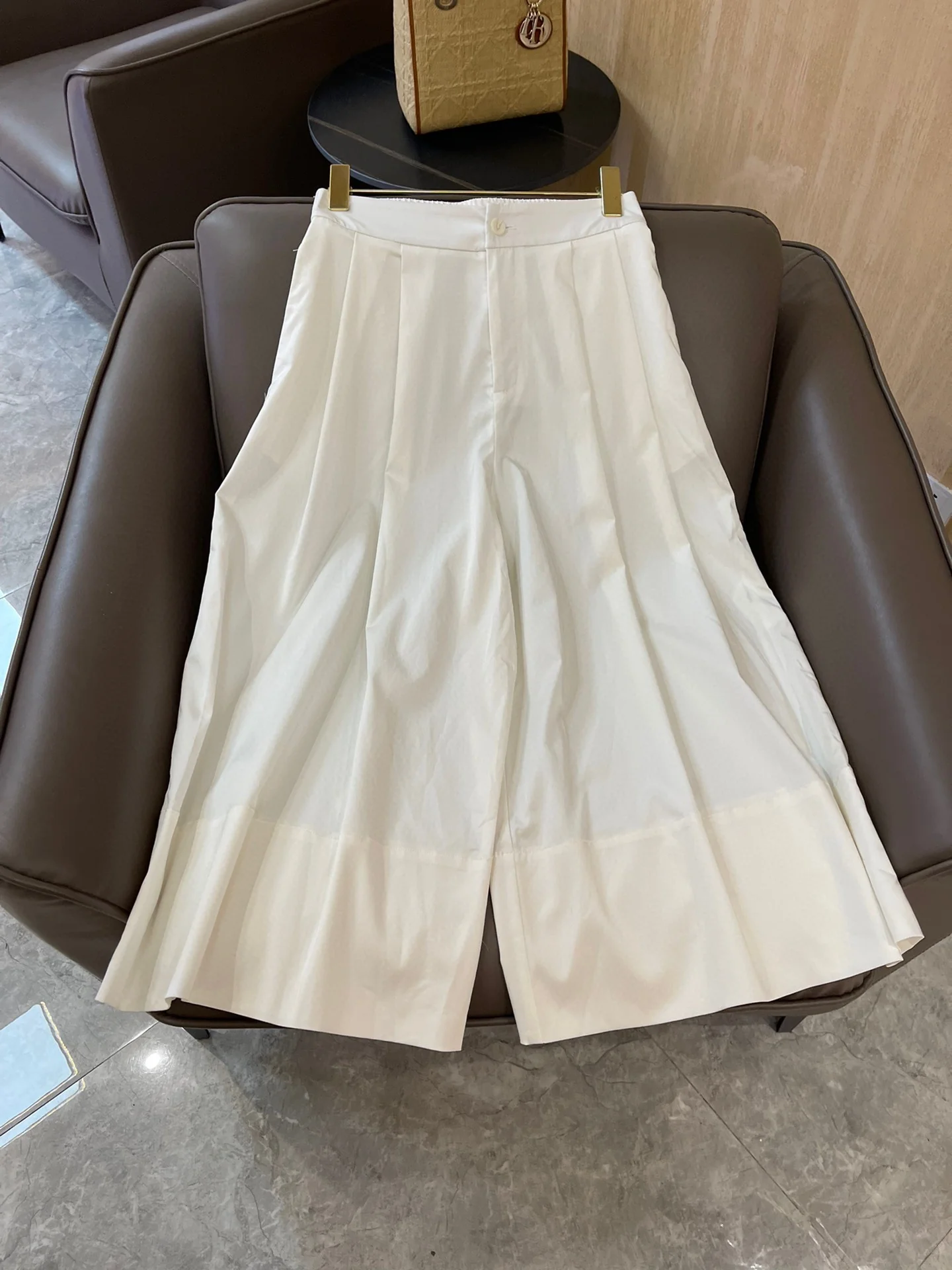 Новые широкие брюки Celine 2404-24ss - белые