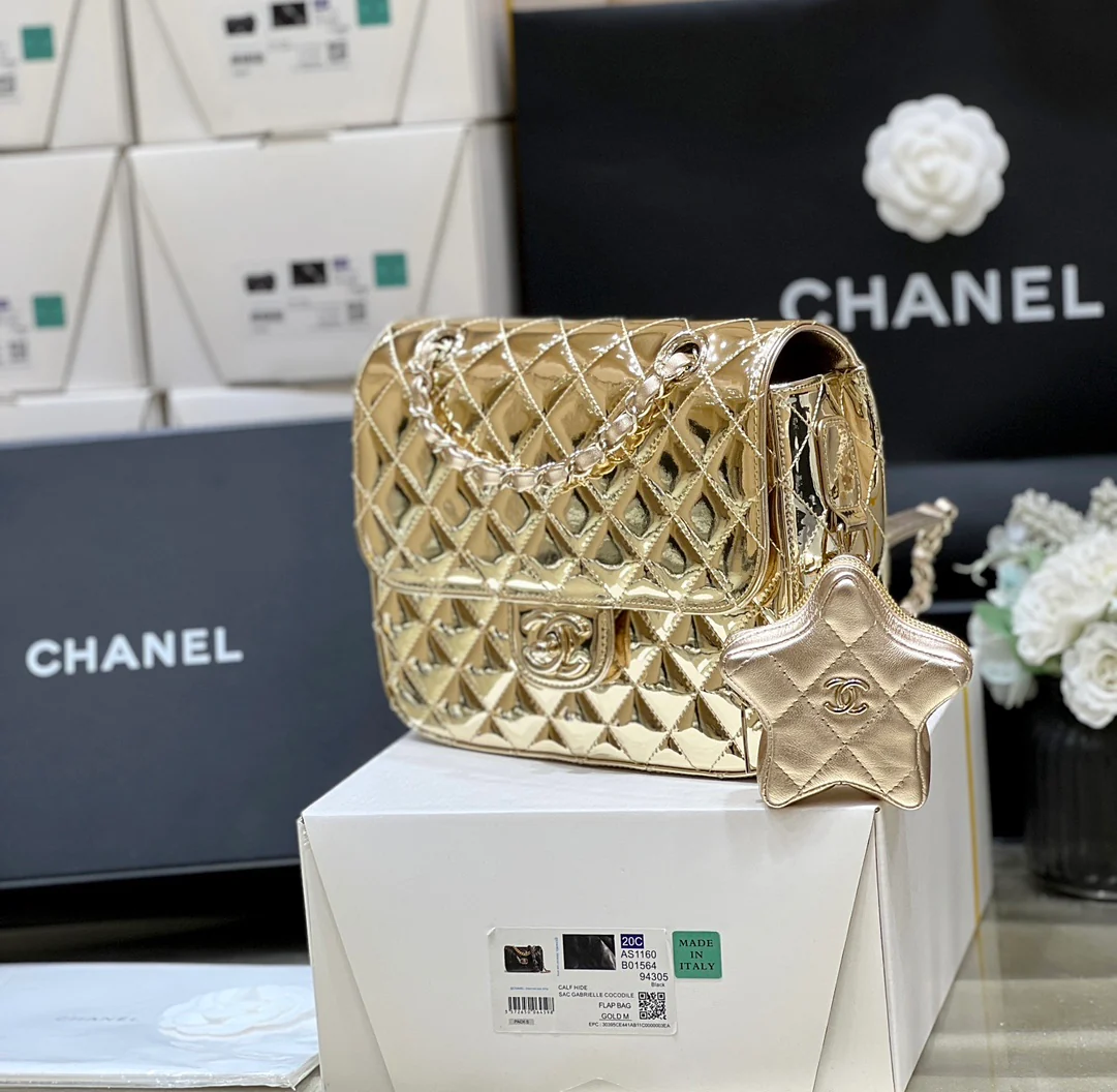 Рюкзак Chanel Early Spring Collection 24c - золотой