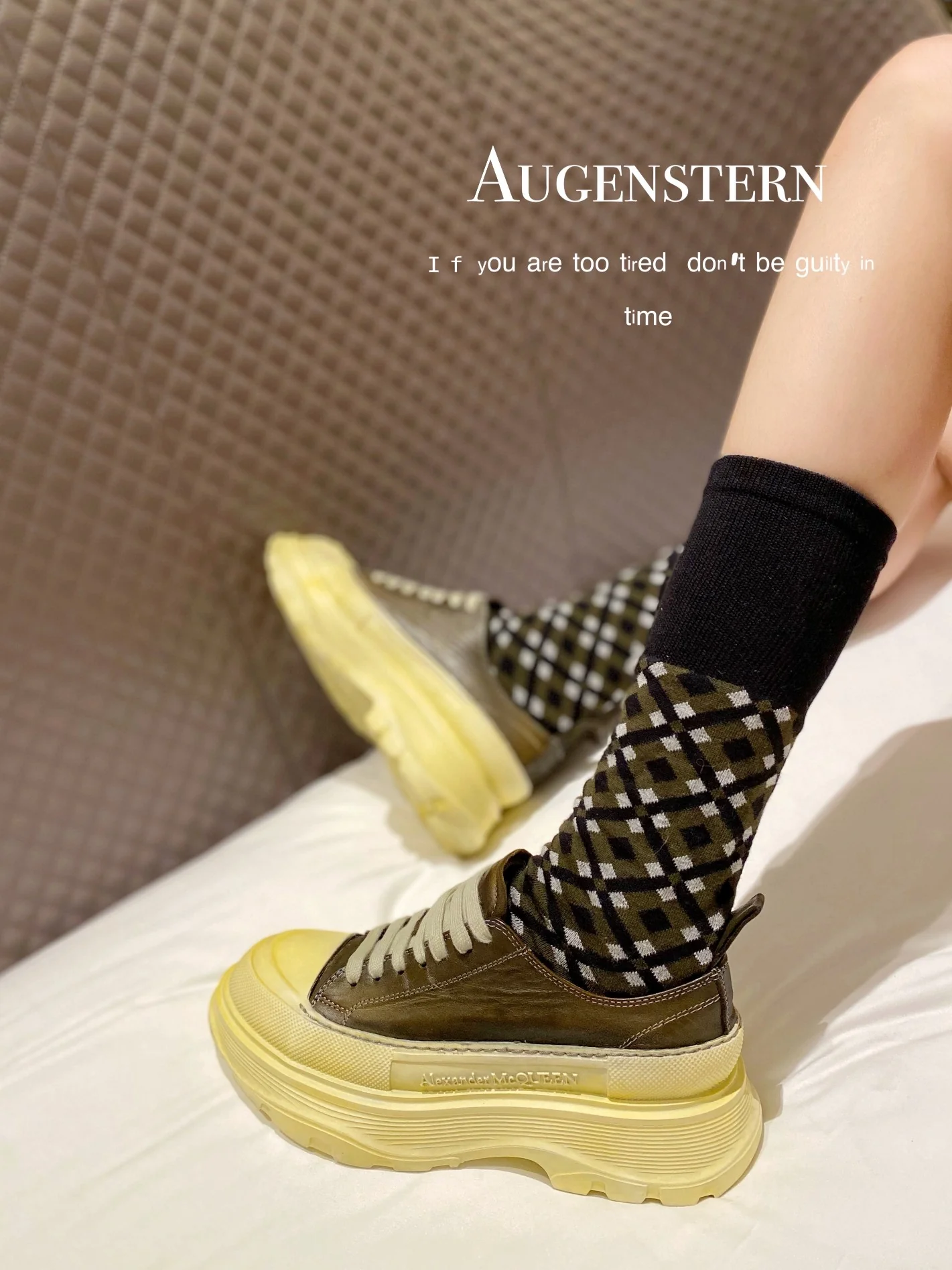 McQueen - Туфли на платформе из парусины