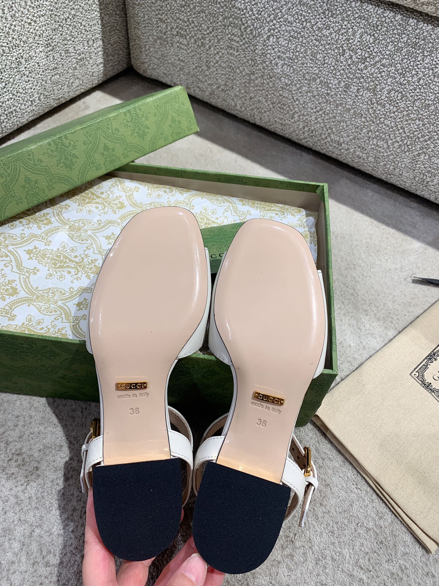 Gucci - Металлическая цепочка - Сандалии с открытым носком