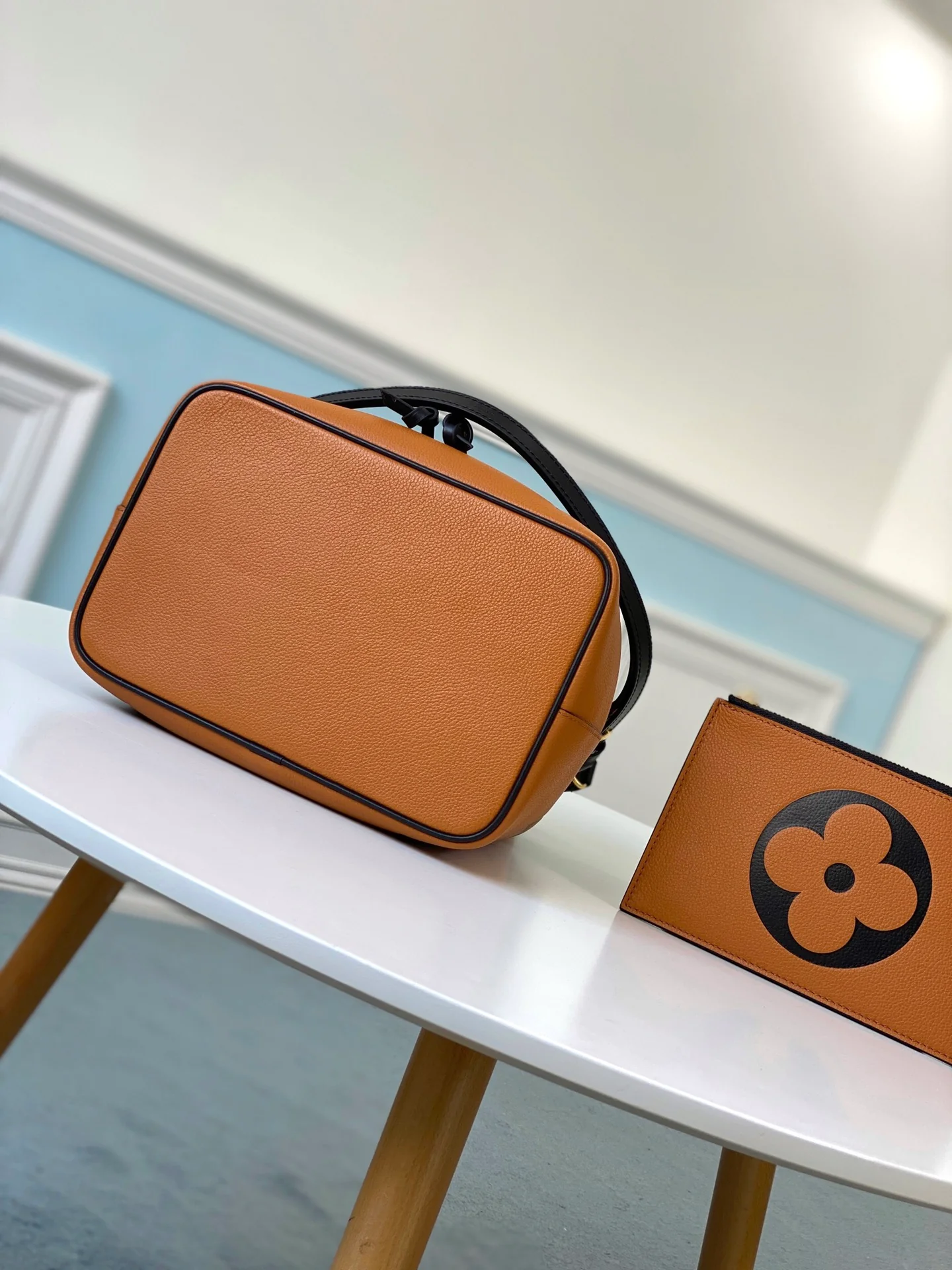 сумка-ведро lv-m56888-caramel-neonoe-medium