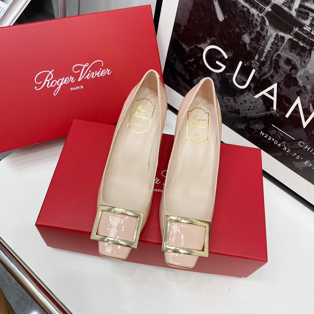 Каблук-банан RV-7-5 см - розовый цвет вишневого цветка