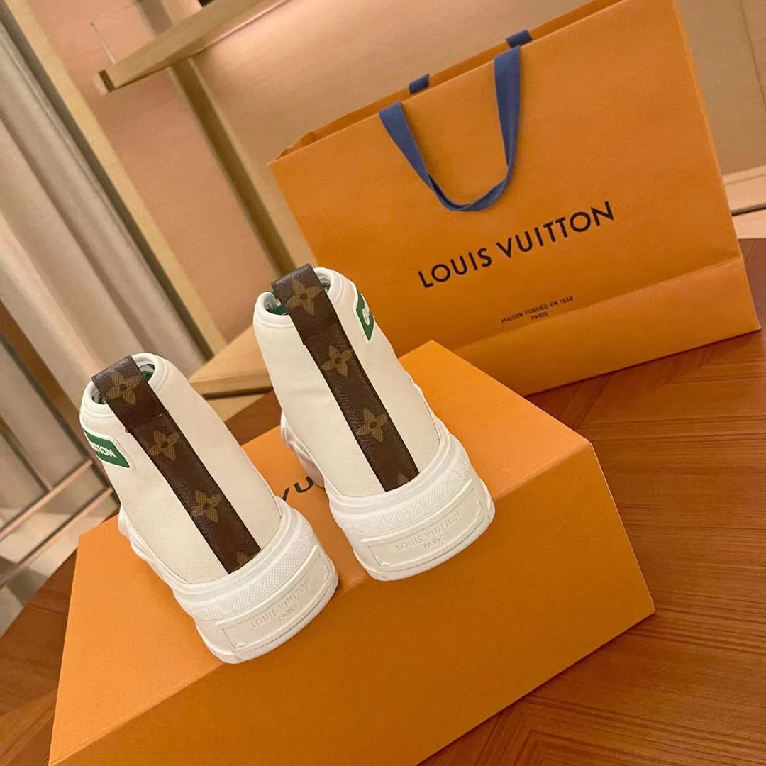 Обувь LV - LV - новая модель 2022 года - Команда - Высокие кроссовки - Зеленый