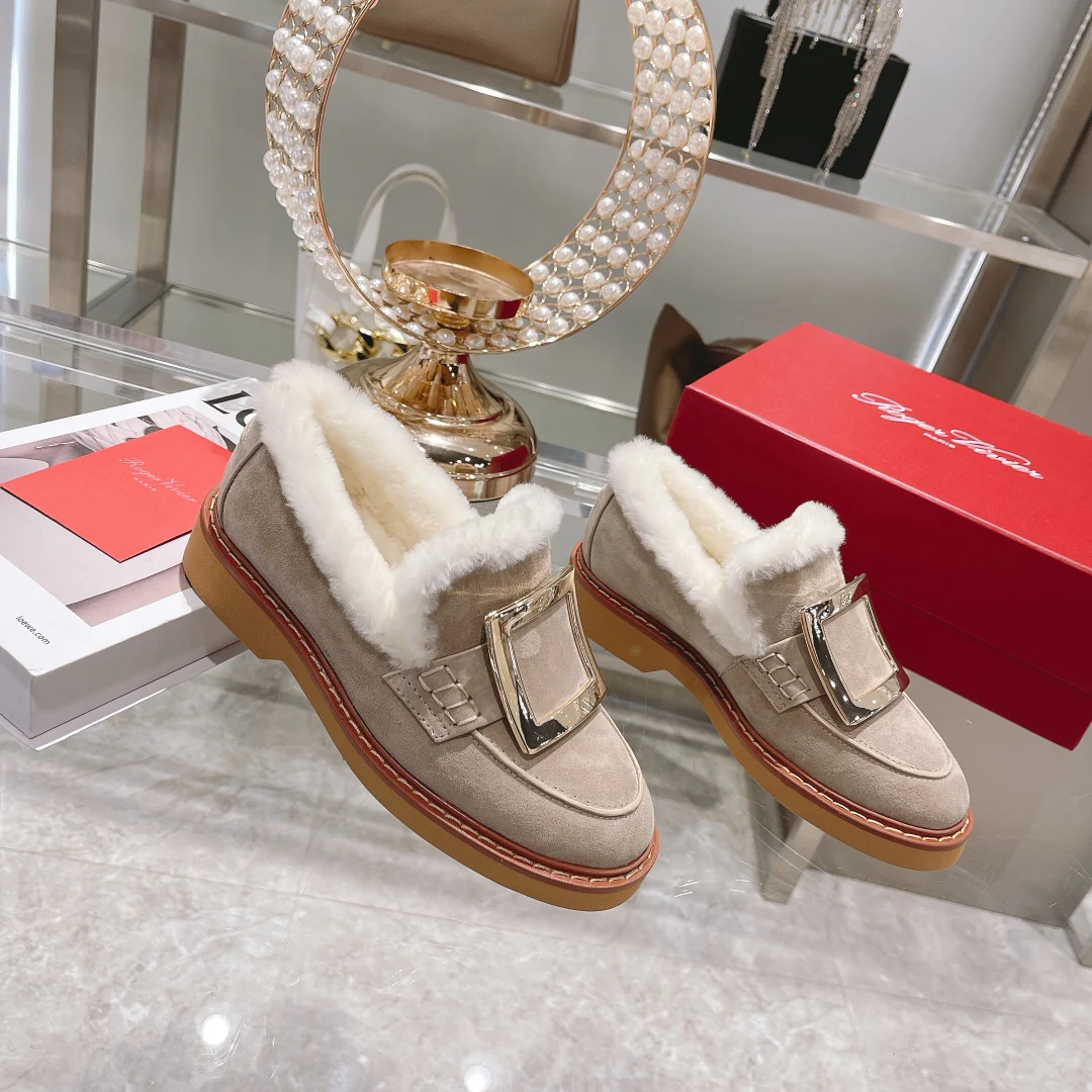 Новые уникальные ботильоны на каблуке RV, улучшенная версия, шерстяные ботинки - 3