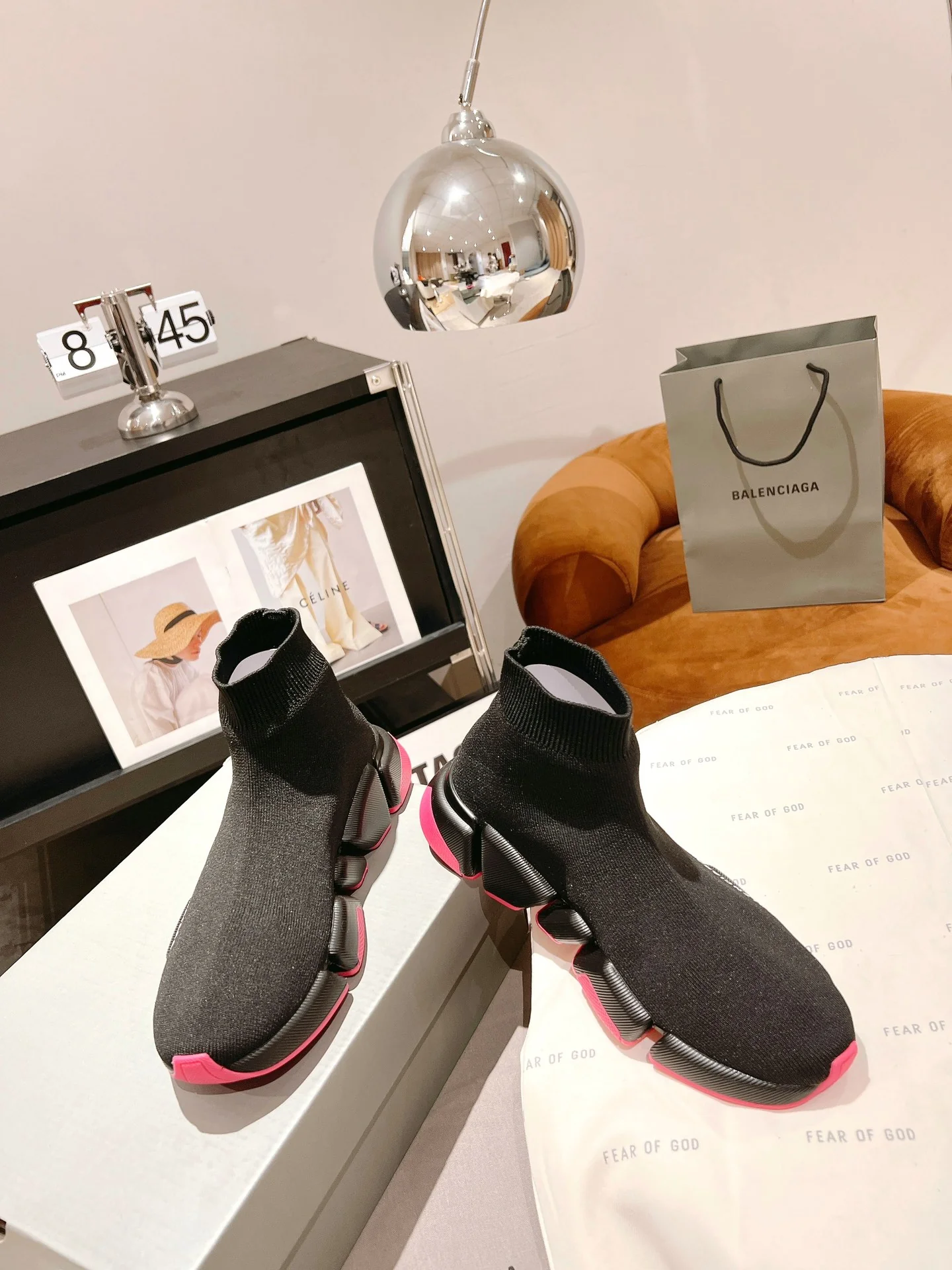 Balenciaga - Новинка 2023 года - Туфли-носки - Унисекс - Черный