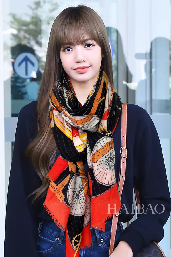 Велосипедный шарф Hermes - 110 см - 200 см - 100 см - Кашемир премиум-класса - 1 шт.