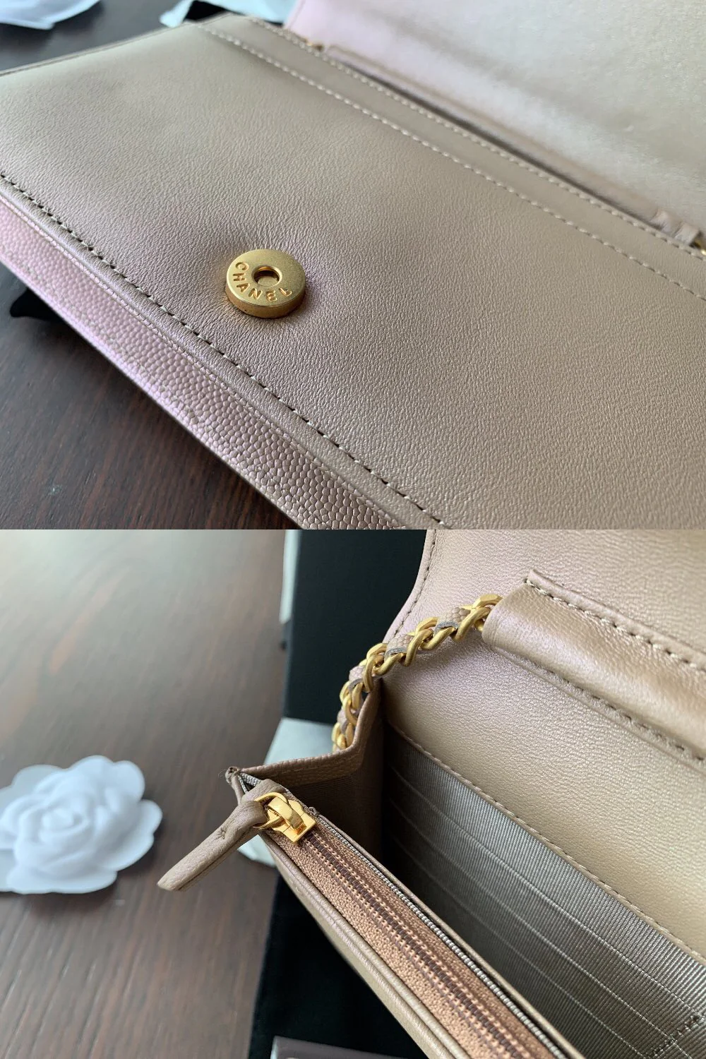 Коллекция Chanel Boy WOC Pearl - глянцевая кожа