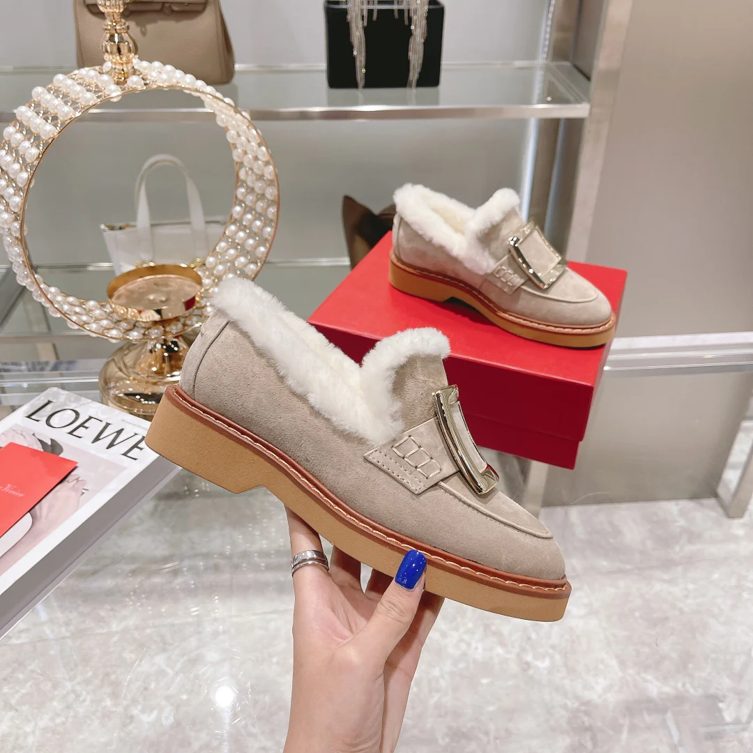 Новые уникальные ботильоны на каблуке RV, улучшенная версия, шерстяные ботинки - 3