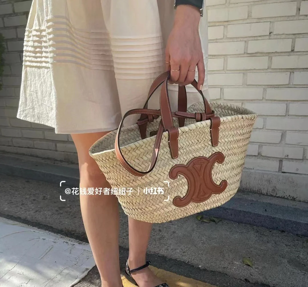 Плетеная сумка-ведро Celine - большая