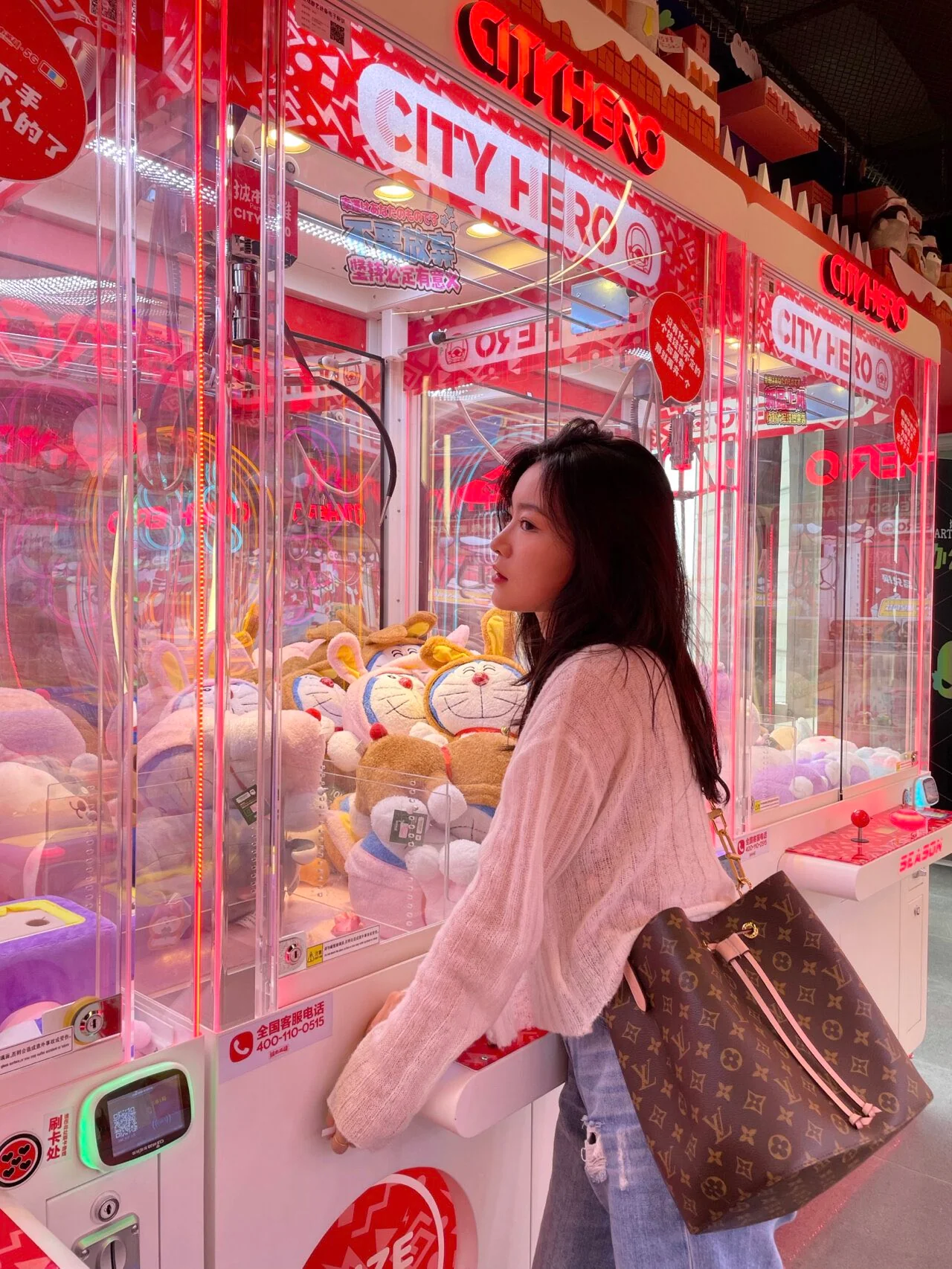 m44022-LV-neonoe-mm-Сумка через плечо - Розовая