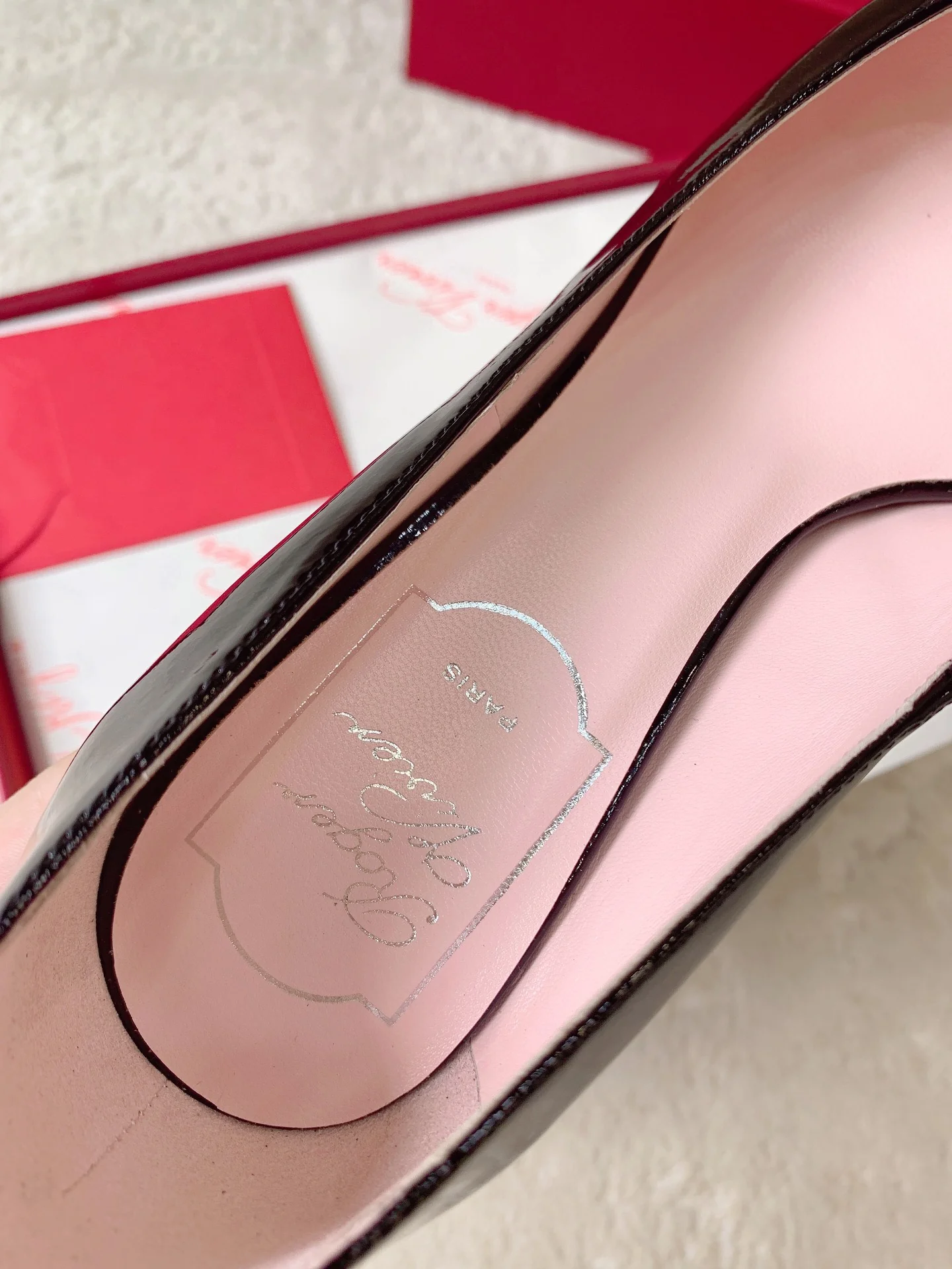 Обувь RV - Новинка весны/лета 2023 - Лакированные туфли на высоком каблуке - Черные