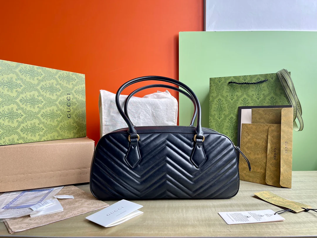 Большая сумка Gucci Marmont - черная