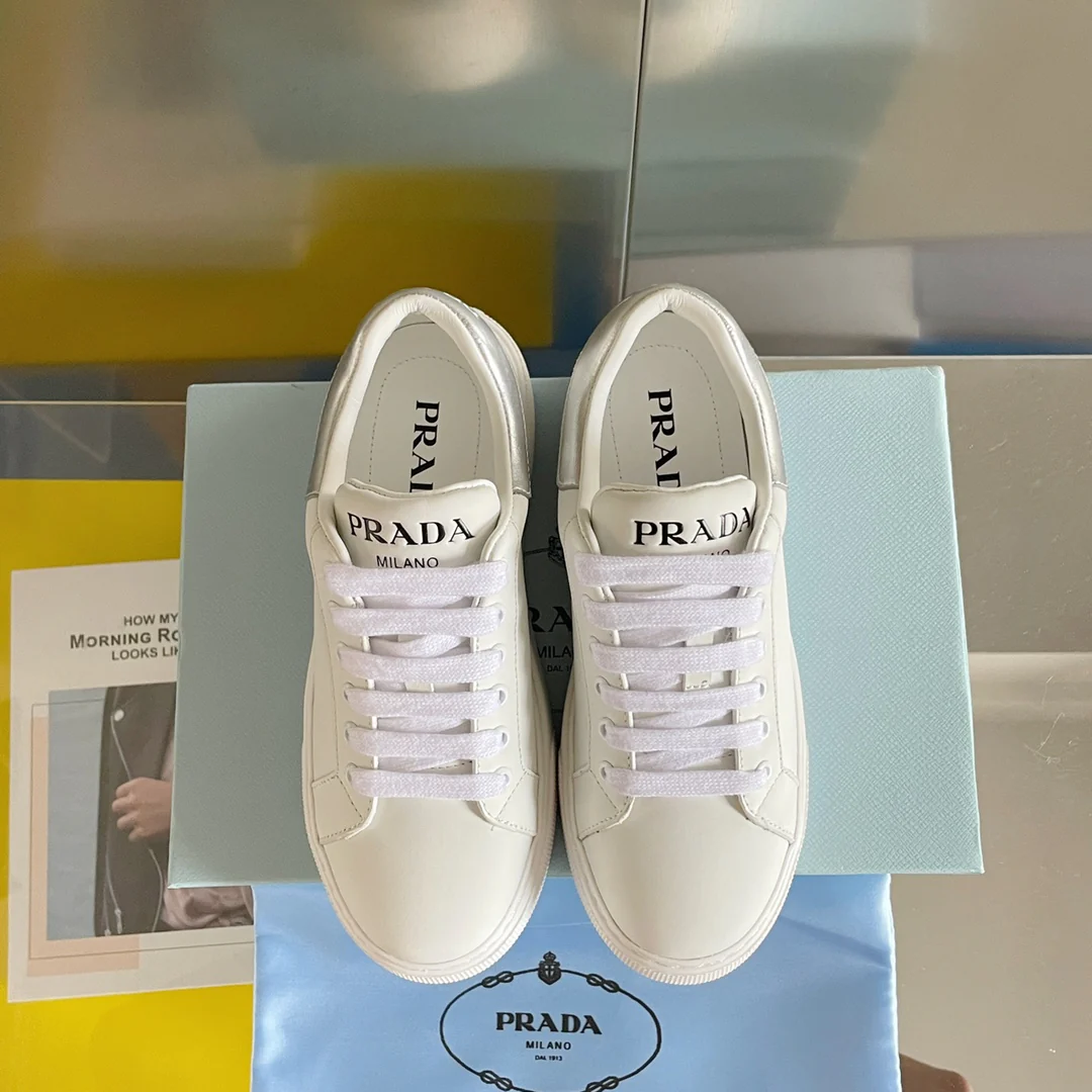 Prada - Новинки ранней весны 2022 года - Повседневные туфли на платформе - 5