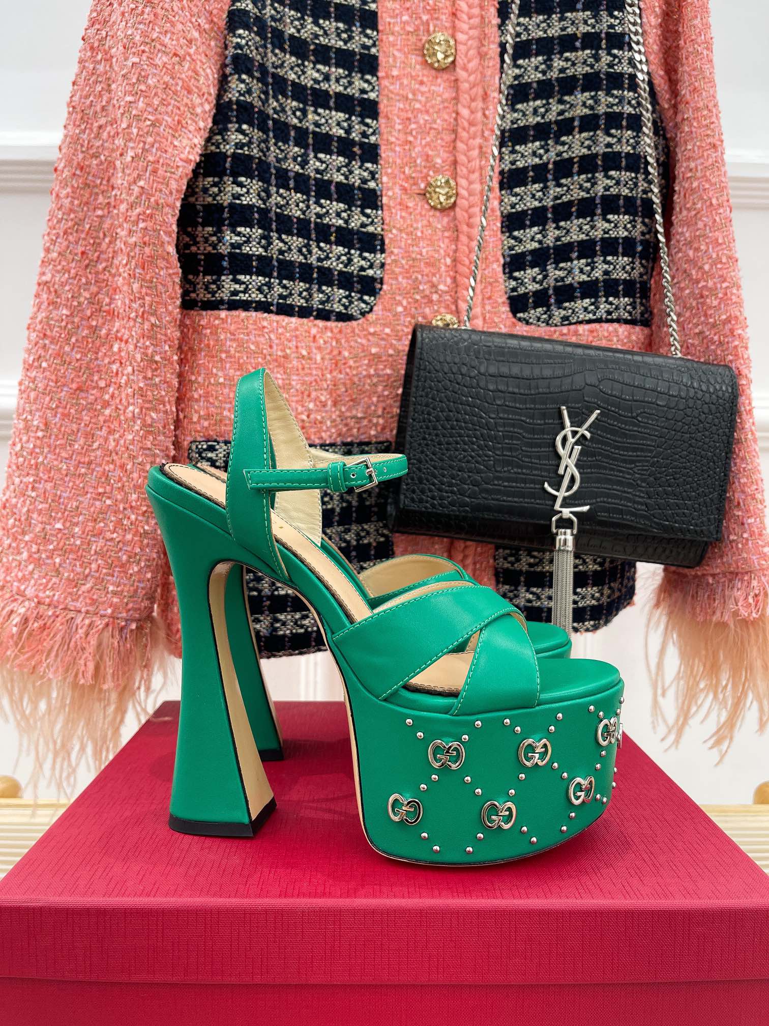 Gucci - Туфли на высоком каблуке - Зеленые