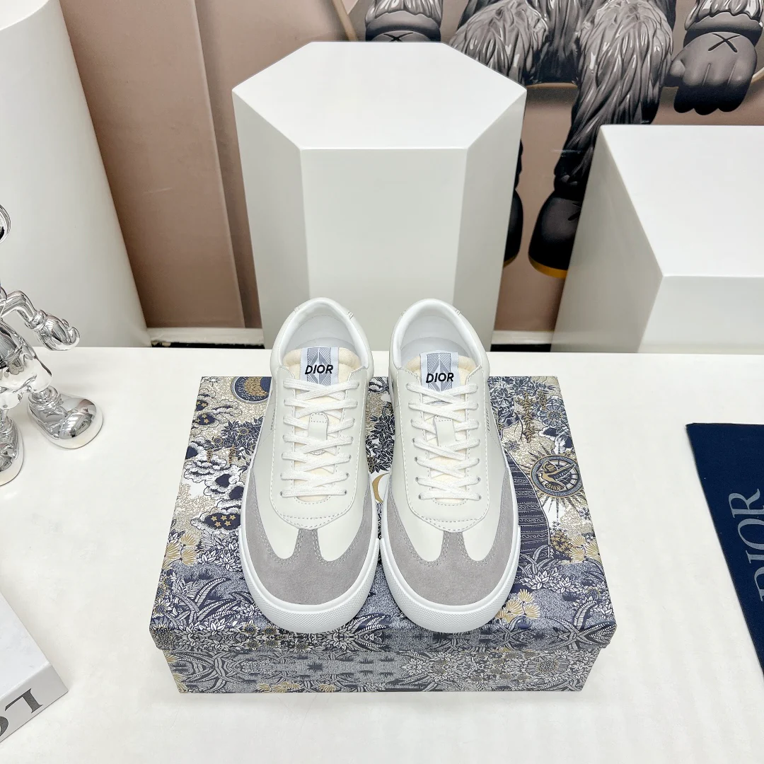 Повседневные туфли Dior на шнуровке с принтом - унисекс - бежево-серый