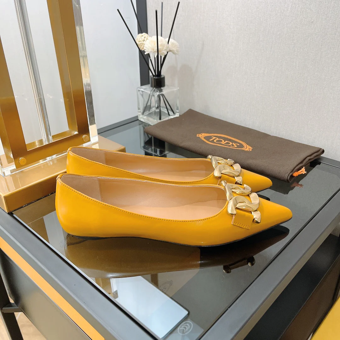 Туфли-балетки Tods с острым носком - 3