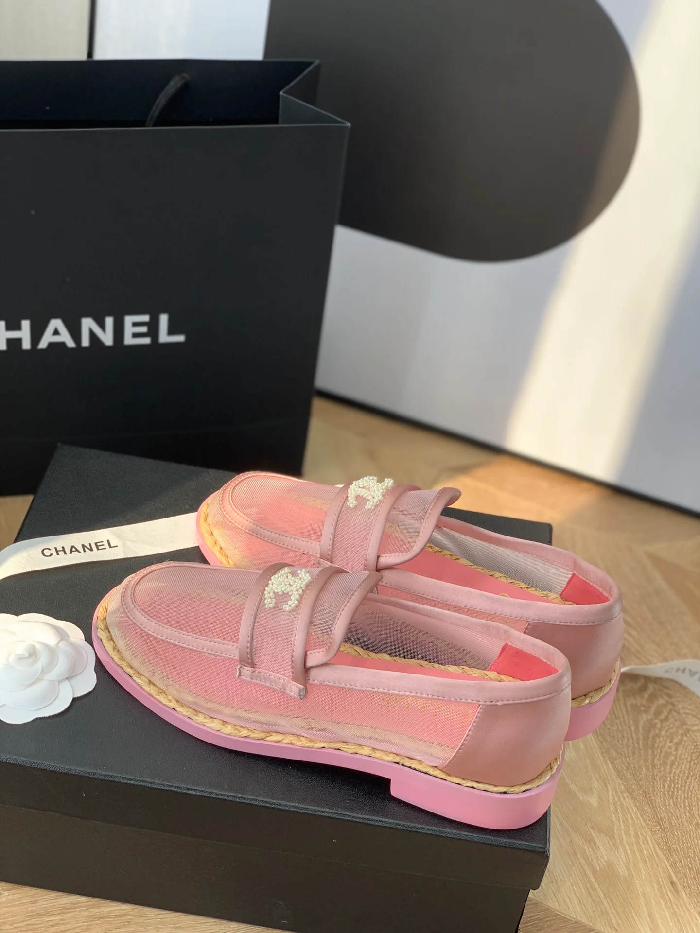 Chanel - Прозрачные лоферы