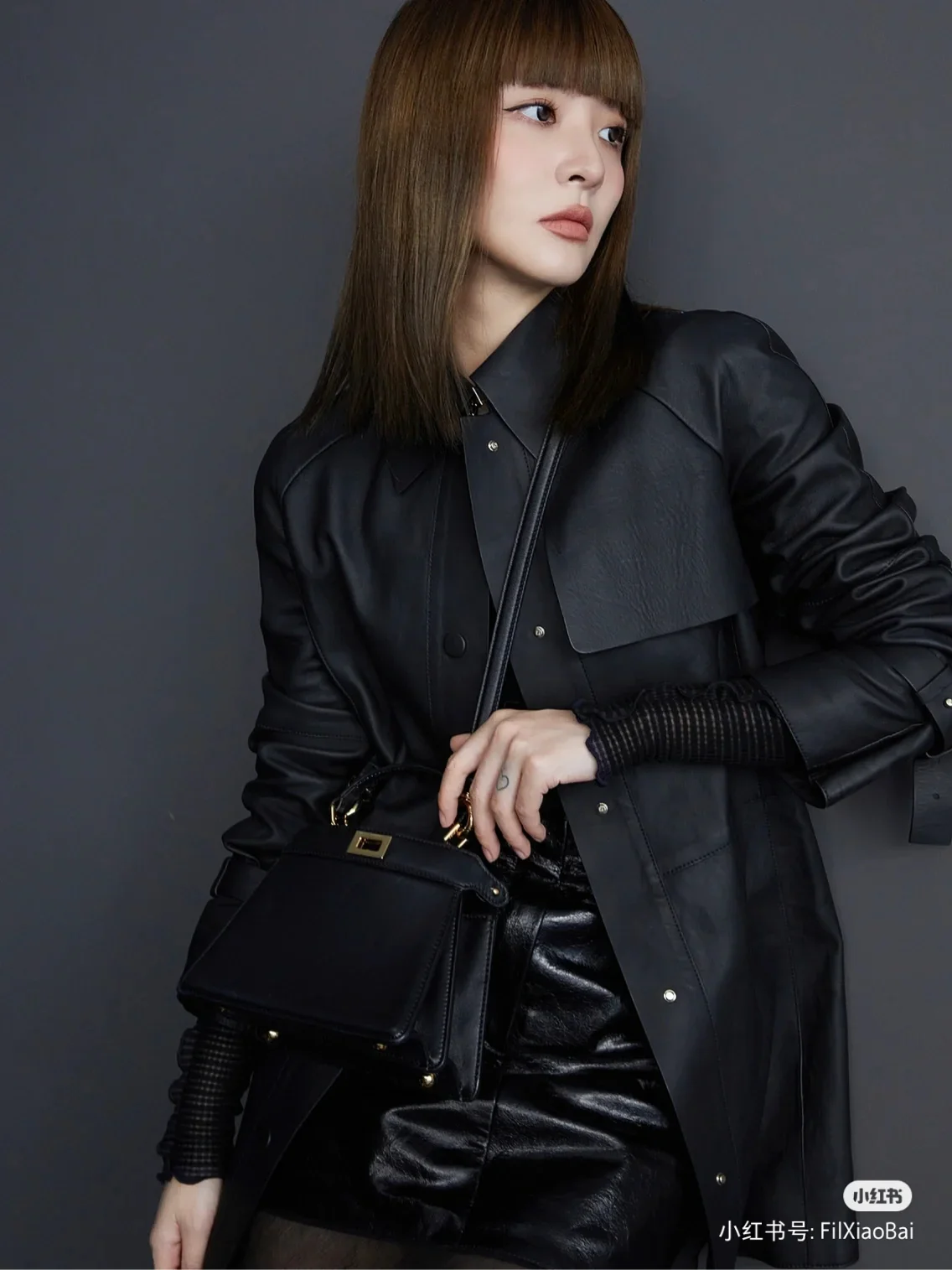 Fendi Peekaboo i See U Small Black Top Image