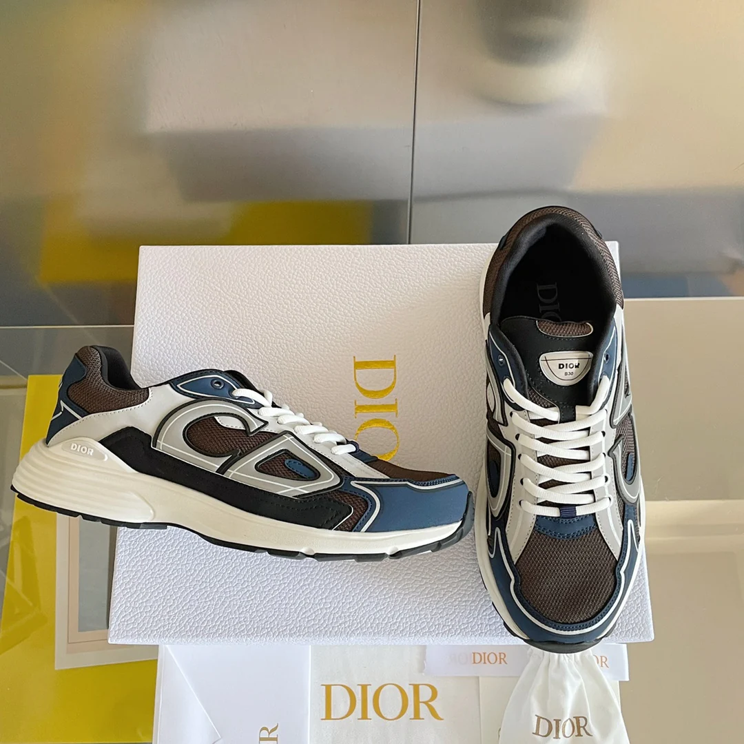 Кроссовки Dior B30 Series - Массивные - Коричневые