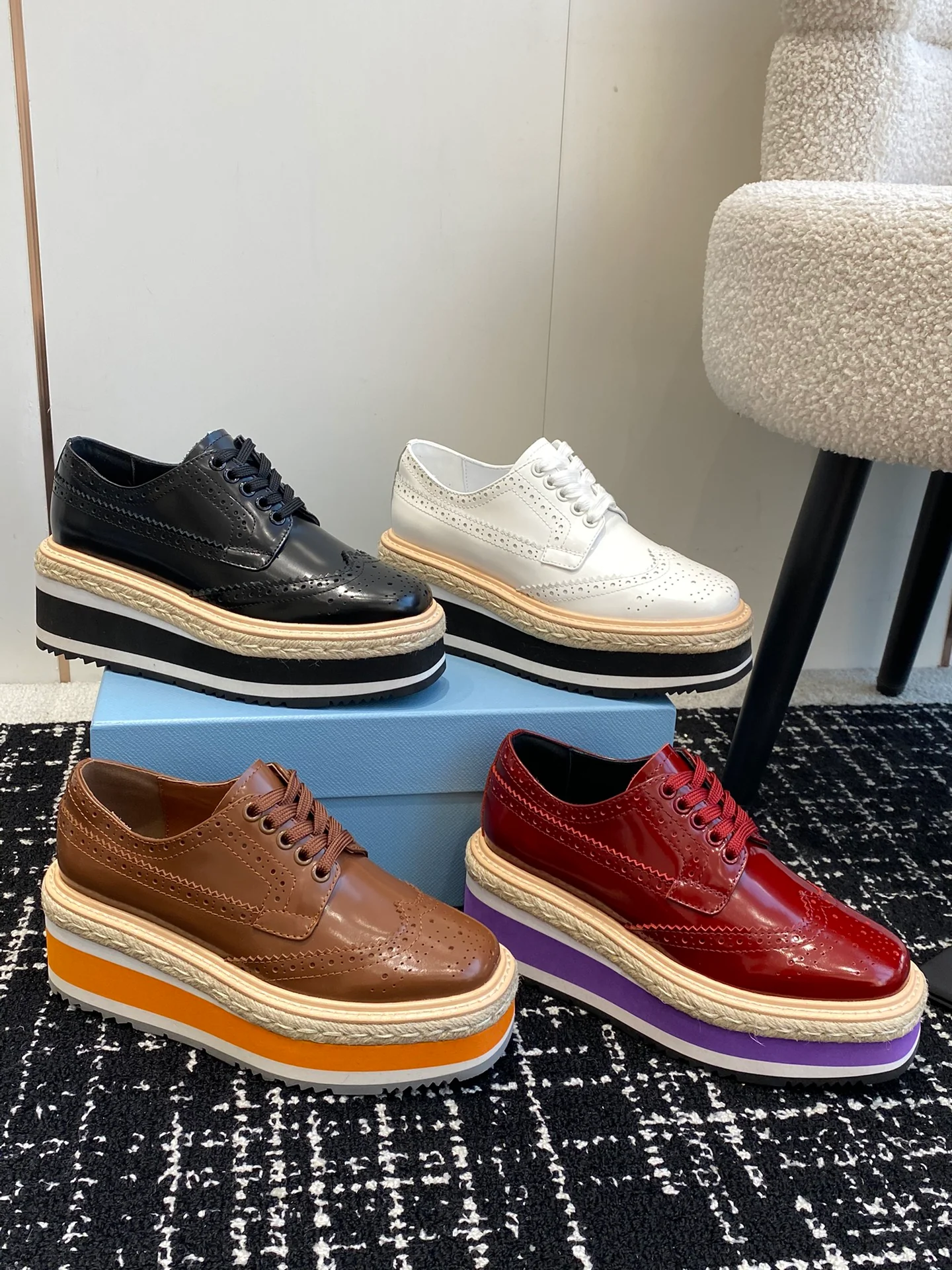 Обувь на платформе Prada 2024 — изображение из коллекции