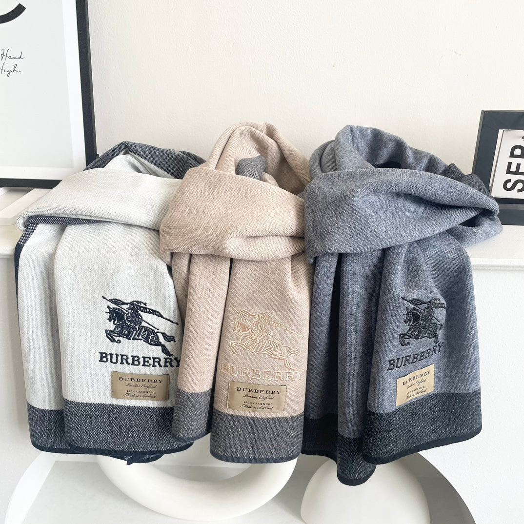 Классический клетчатый шарф Burberry 2024 - 2 шт.