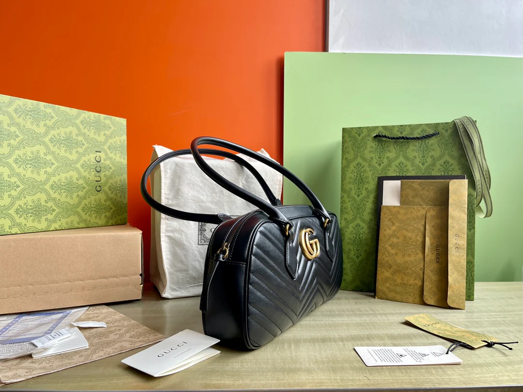 Большая сумка Gucci Marmont - черная