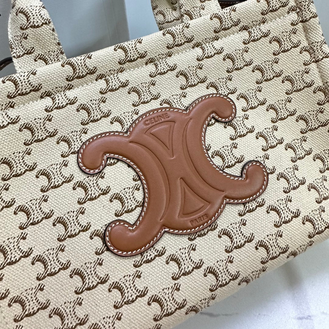 Сумка-шоппер Celine Cabas Thais Classic All-Print Canvas Tote Bag - Маленькая