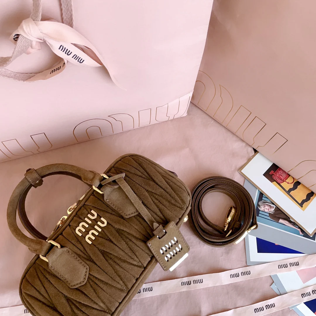 Сумка для боулинга Miu Miu-5bb142 из замши