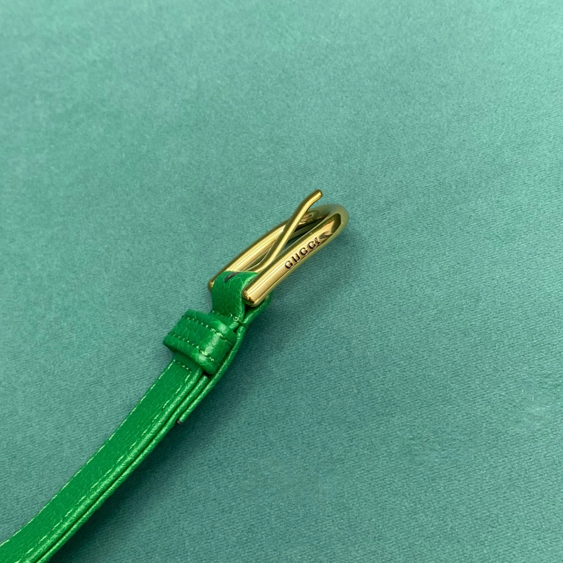 Сумка Gucci на цепочке через плечо - зеленая