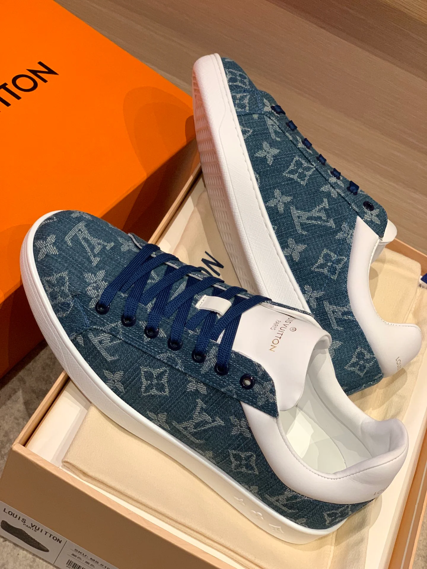 Повседневные туфли LV - джинсово-синего цвета