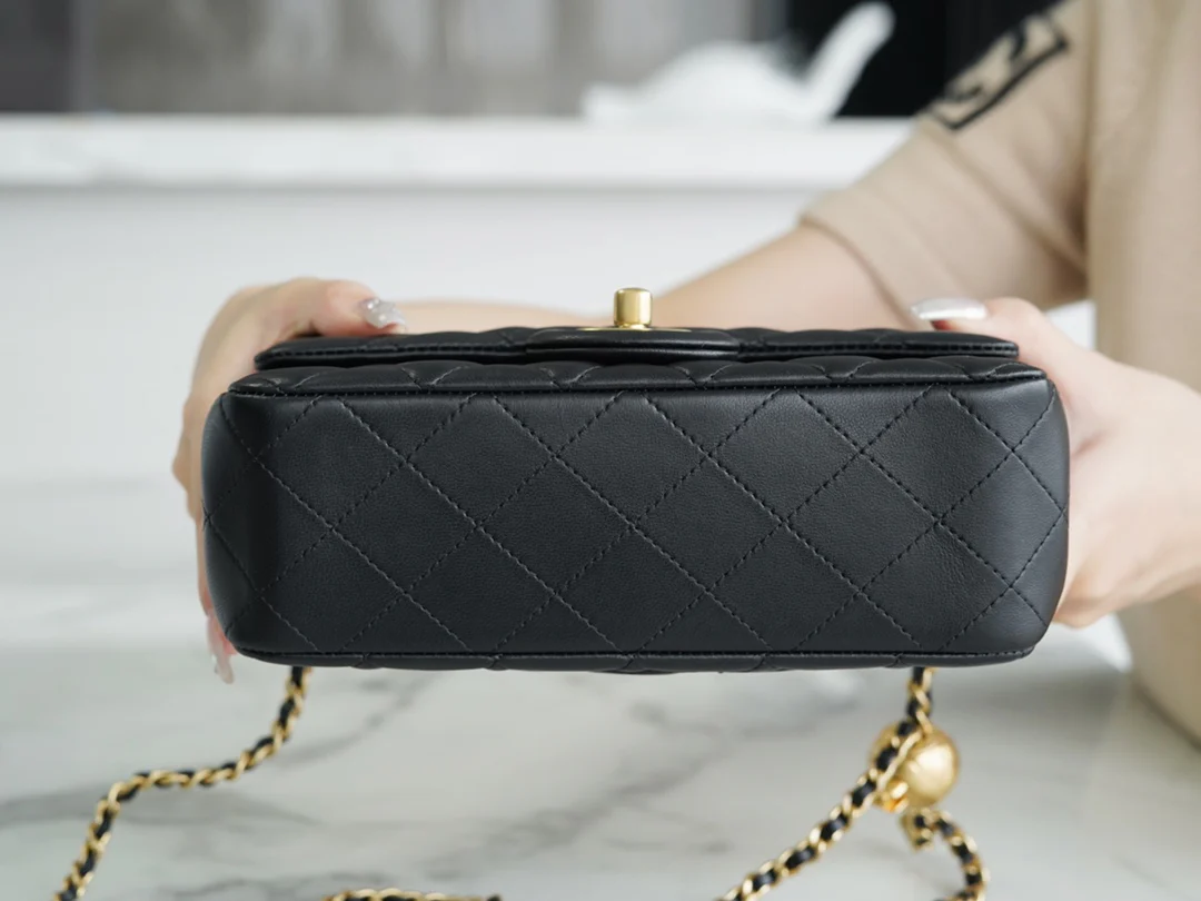 Chanel 23c Gold Ball Mini Black