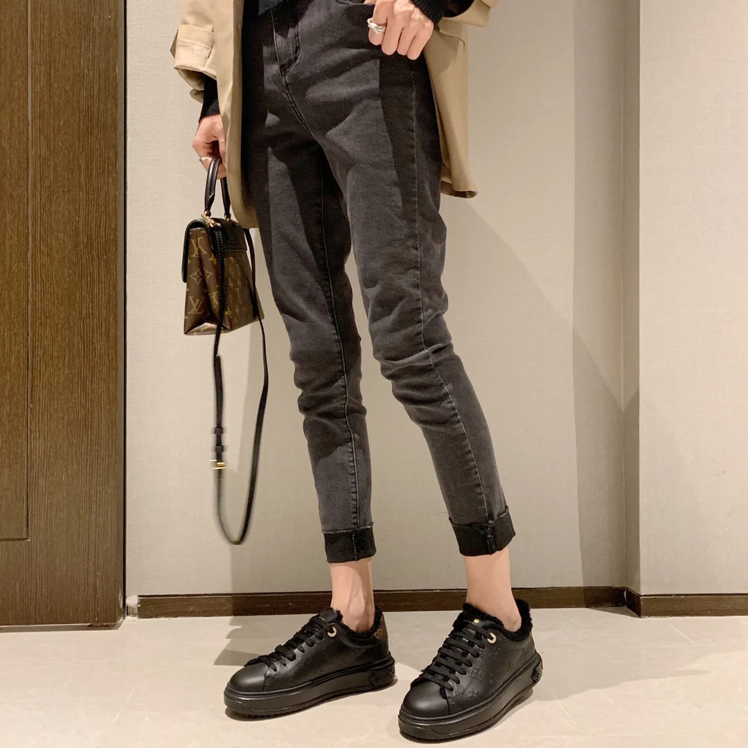 Туфли LV - LV Charlie - Весна 2022 - Платформа - Кожа - Черный